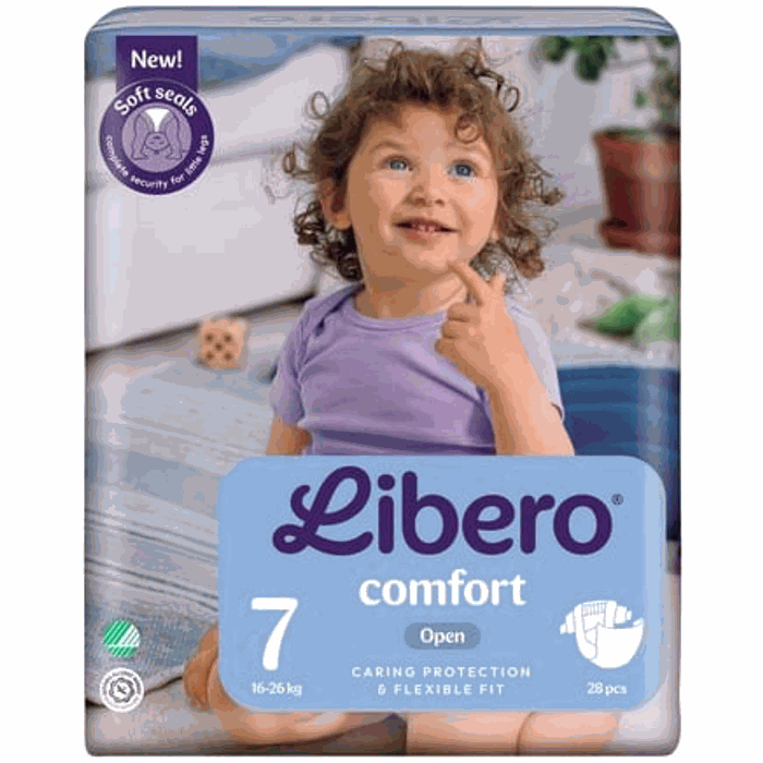 Blöjor Libero Comfort 7, 16–26 kg 28-pack