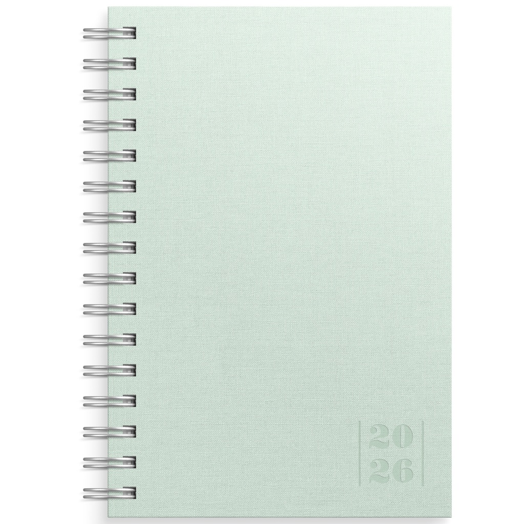 Dagbok Textile grön 2026