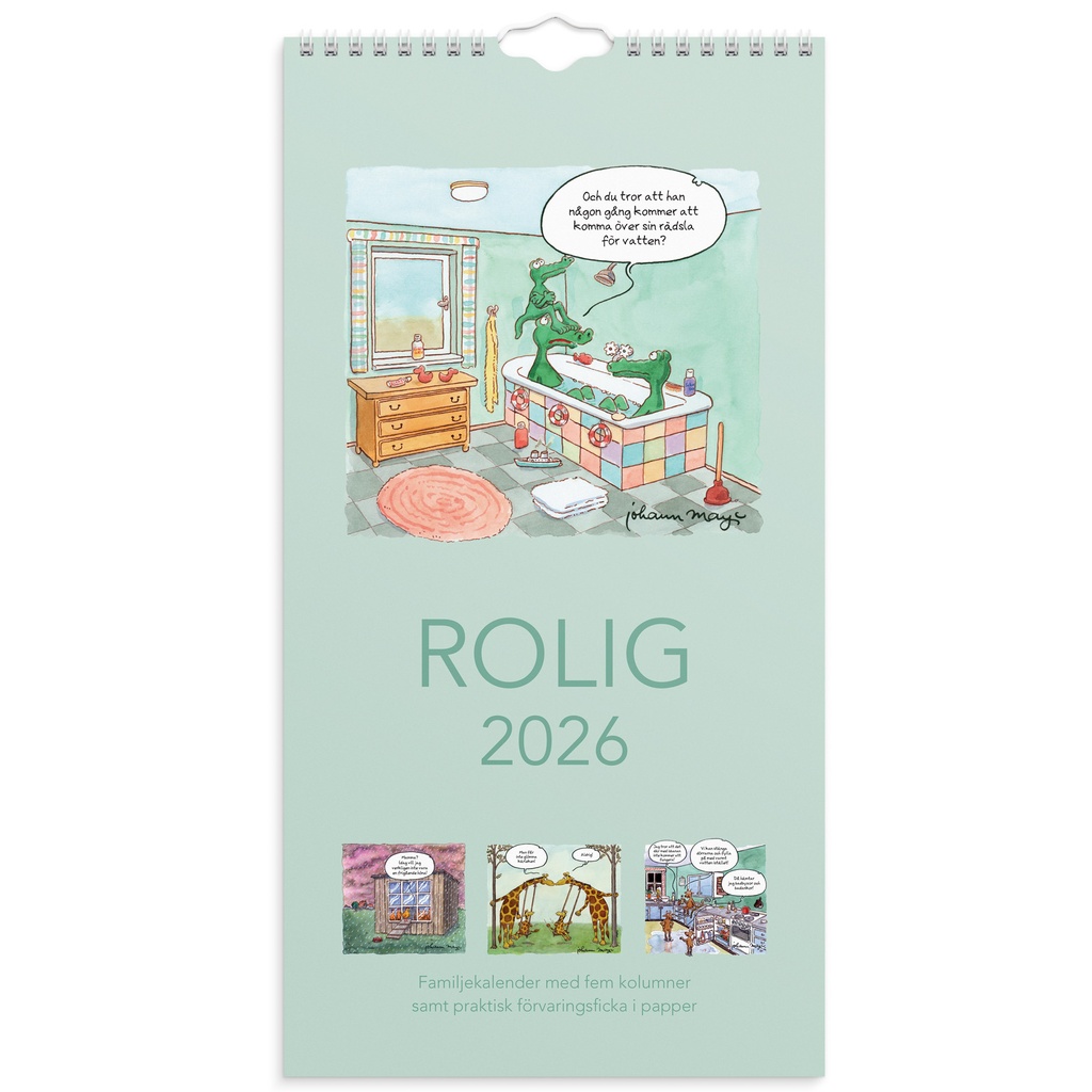 Familjekalender 2026 Rolig