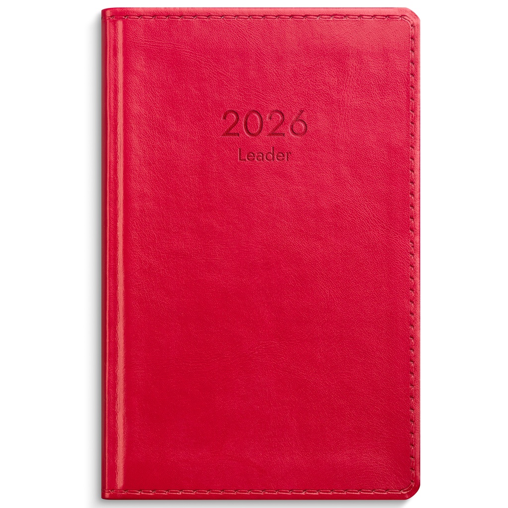 Leader 2026 röd konstläder