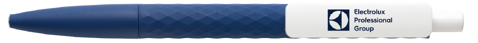 Penna marinblå med vitt clips och GROUP logo