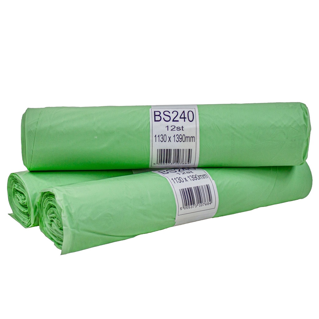 Sopsäck Bio 240 liter 20 my 12-pack