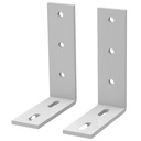 Bordsfäste till skärm Selma 2-pack silver