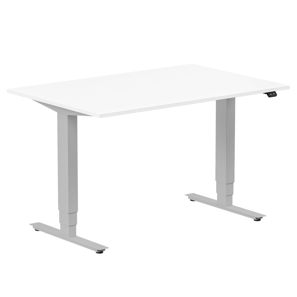 Skrivbord el Ergo120x80 vit/SG
