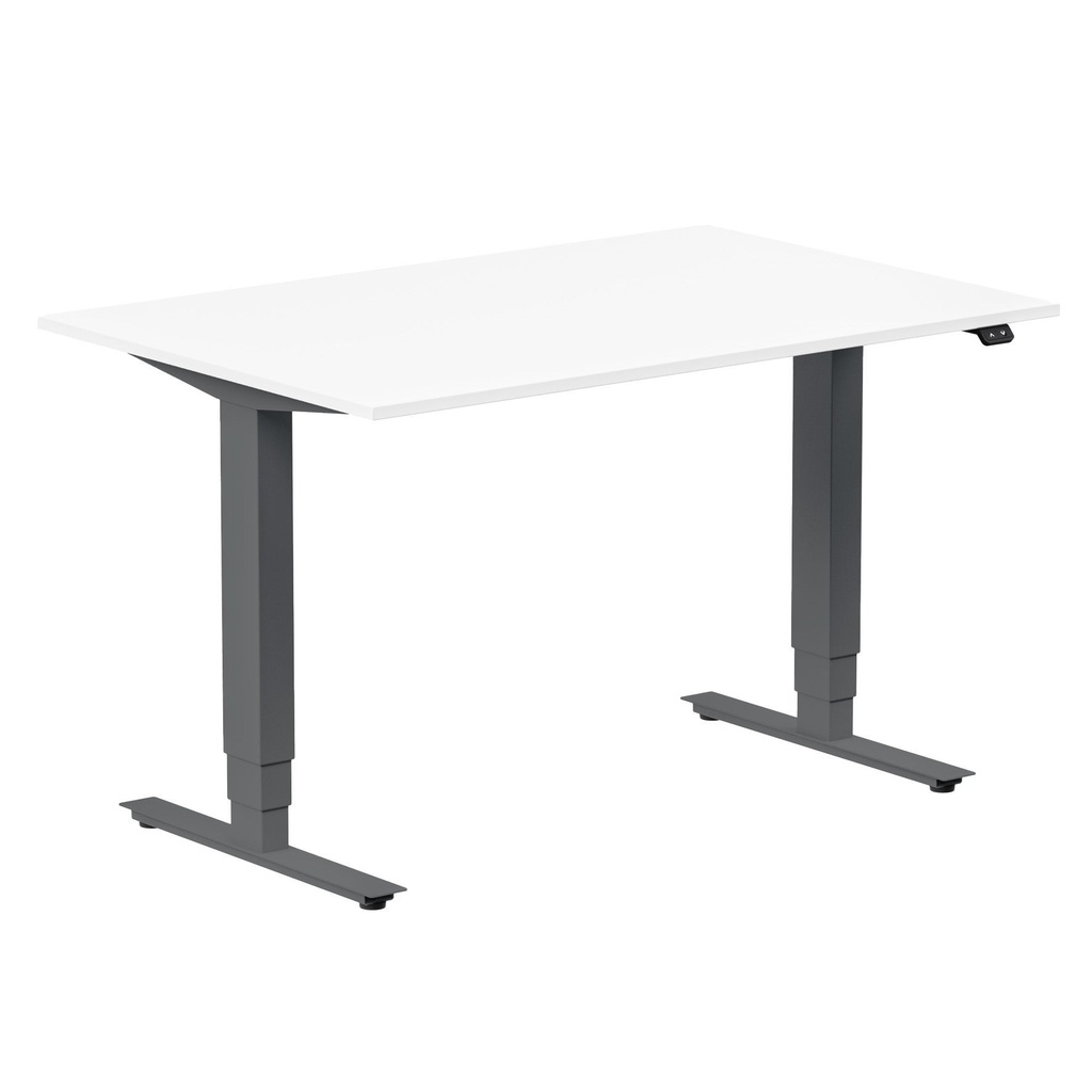 Skrivbord el höj- och sänkbart Ergofunk Max 120x80 cm vit/antracit