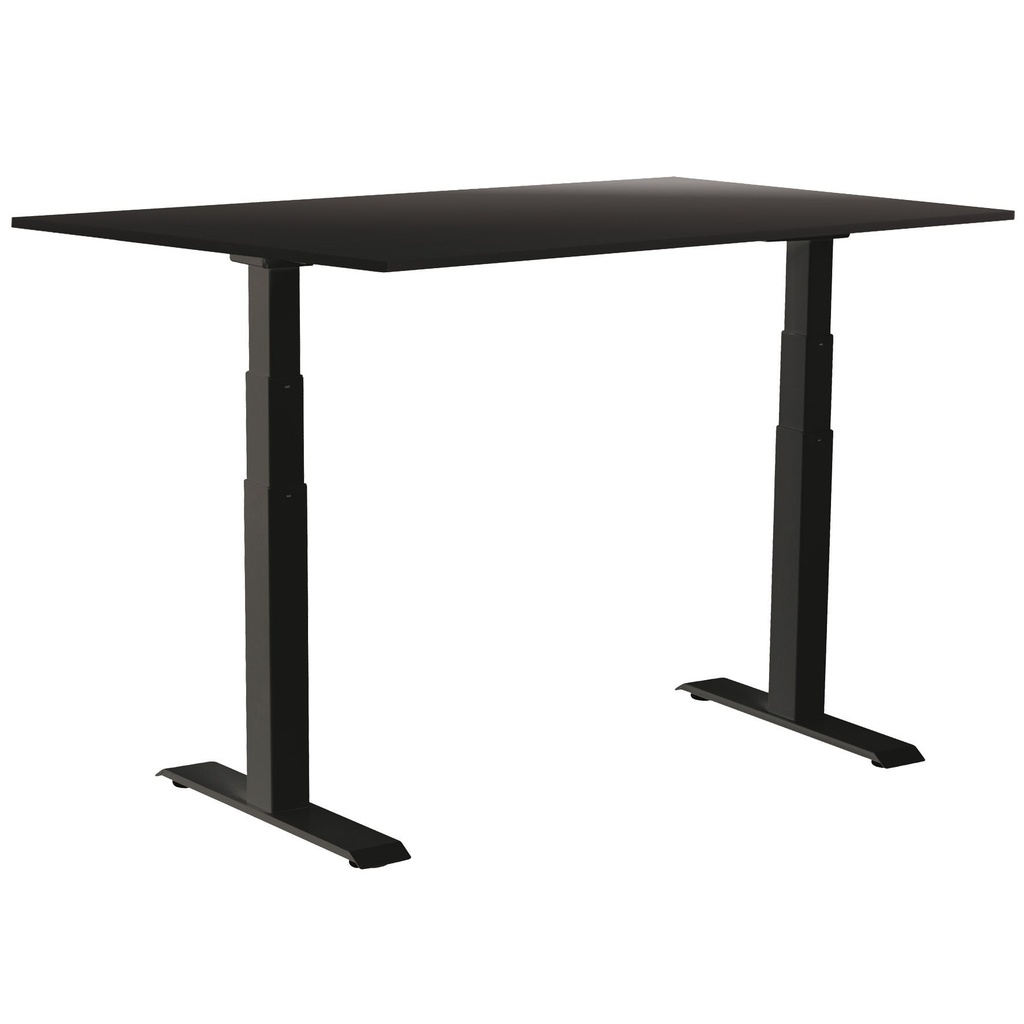 Skrivbord el Easydesk Adapt VI 120x80 cm svart