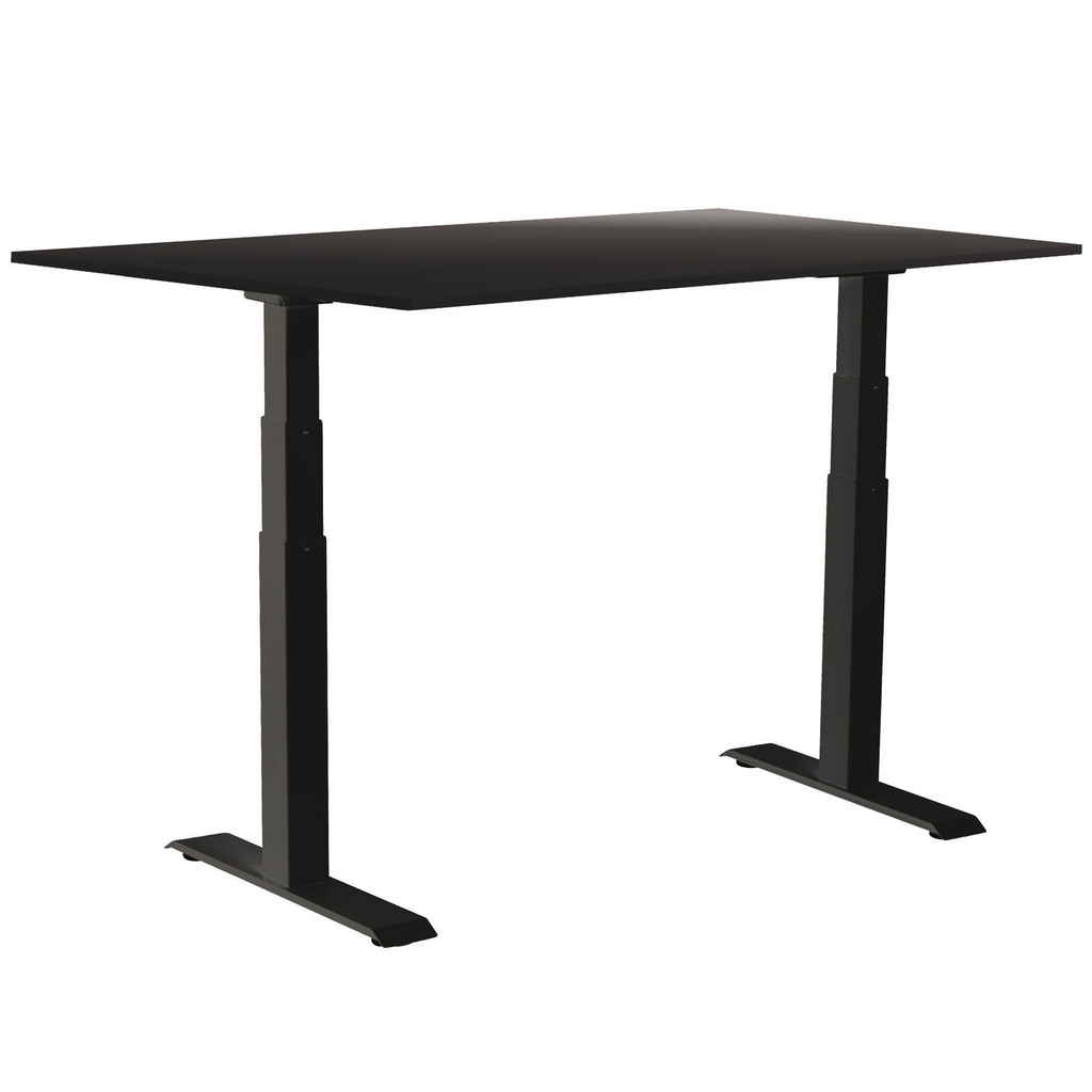 Skrivbord el Easydesk Adapt VI 160x80 cm svart