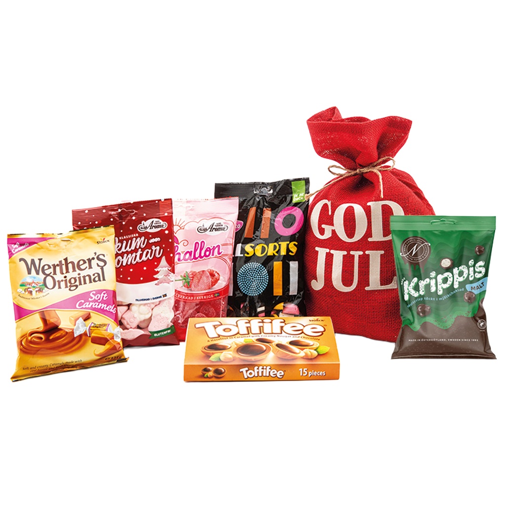 Jutesäck med stycksaker 1120g