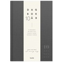 10-årsdagbok mörkgrå linne