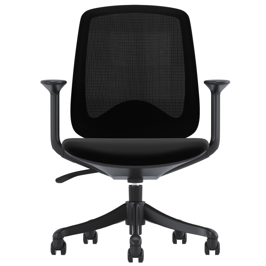 Kontorsstol Caen, svart