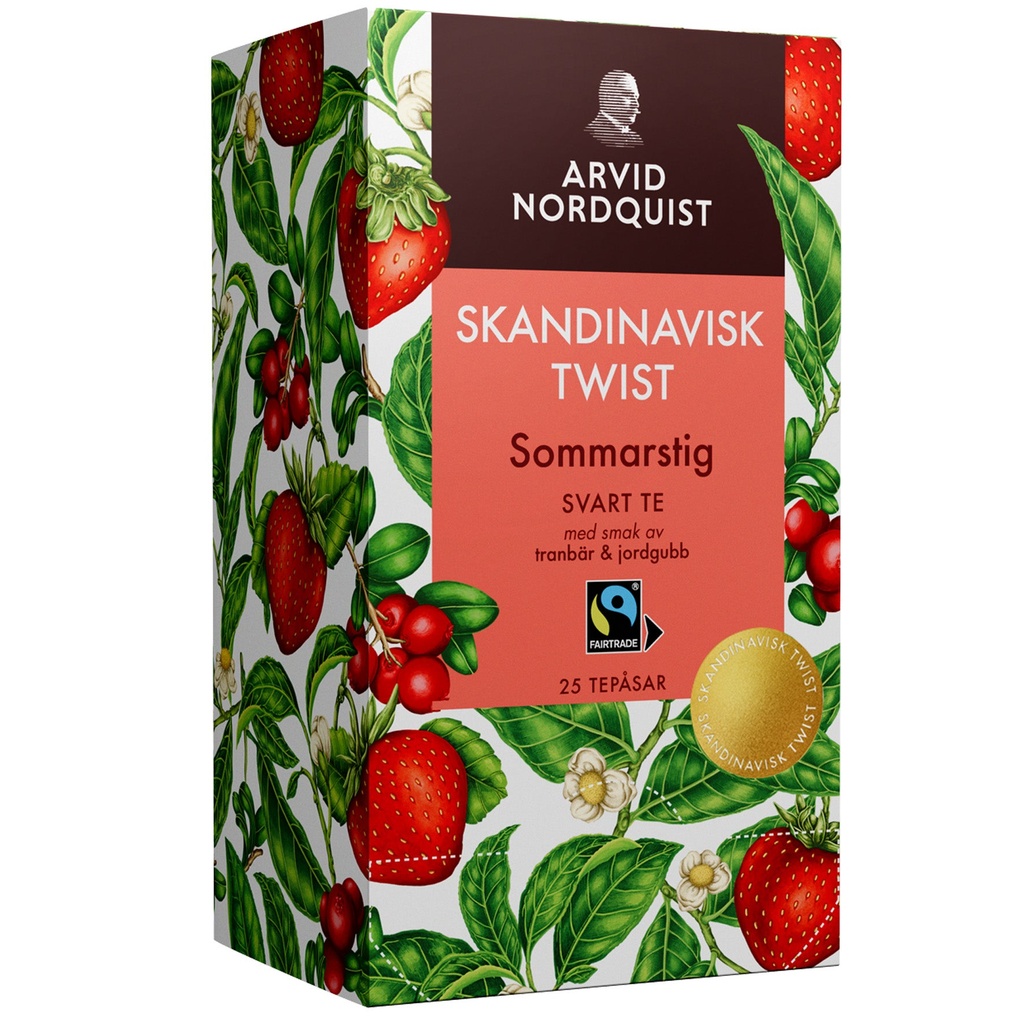 Te Skandinavisk Twist Sommarstig svart te 25-pack