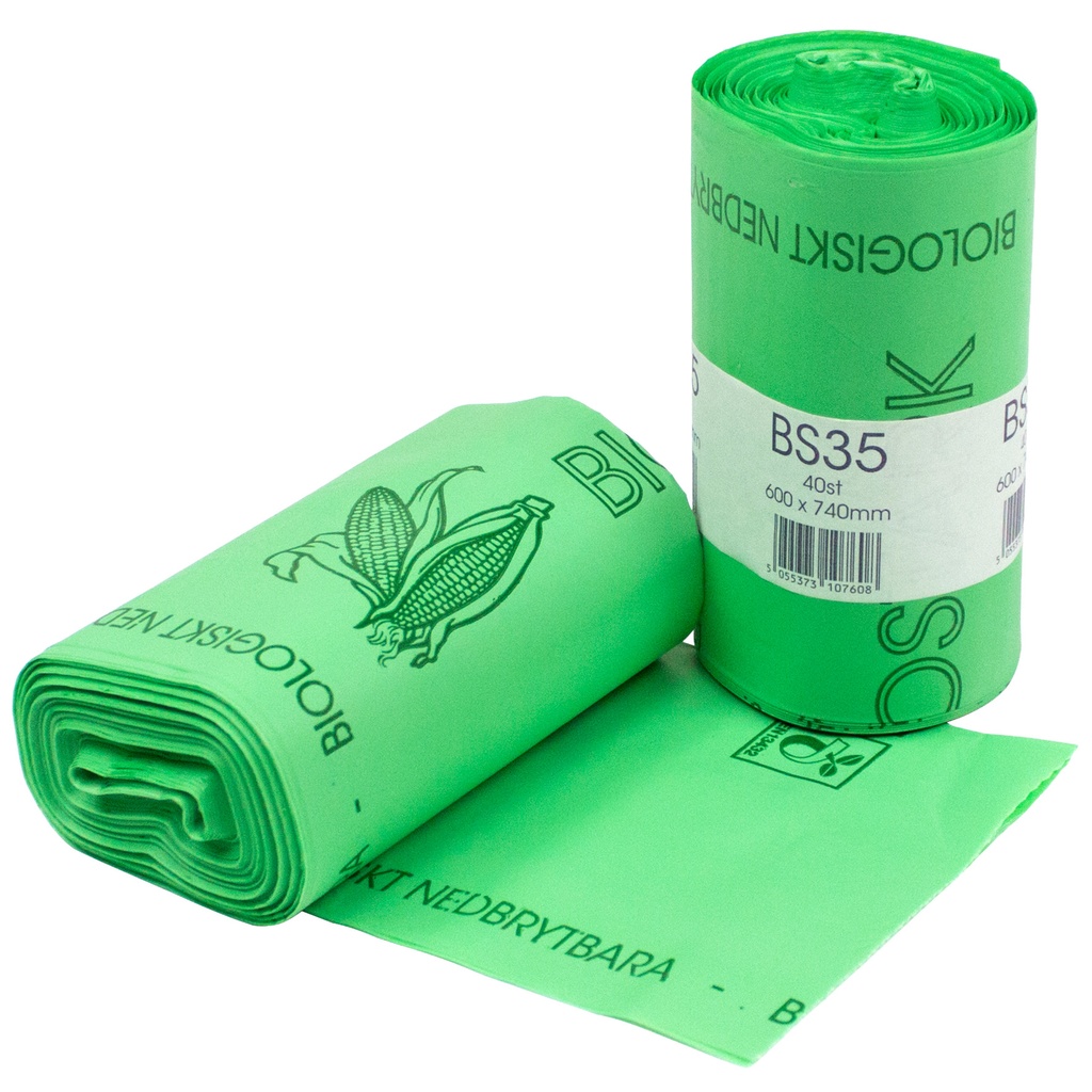 Avfallspåse Bio 35L 17my 40/rl