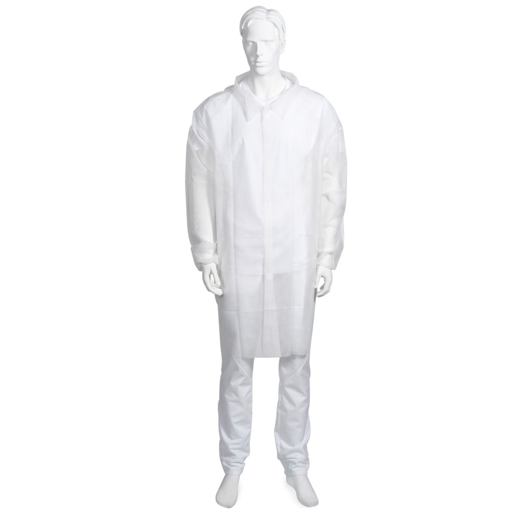 Besöksrock Nonwoven S/M 10-pack vit Abena