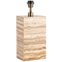 Bordslampfot Zenith H34 travertin beige