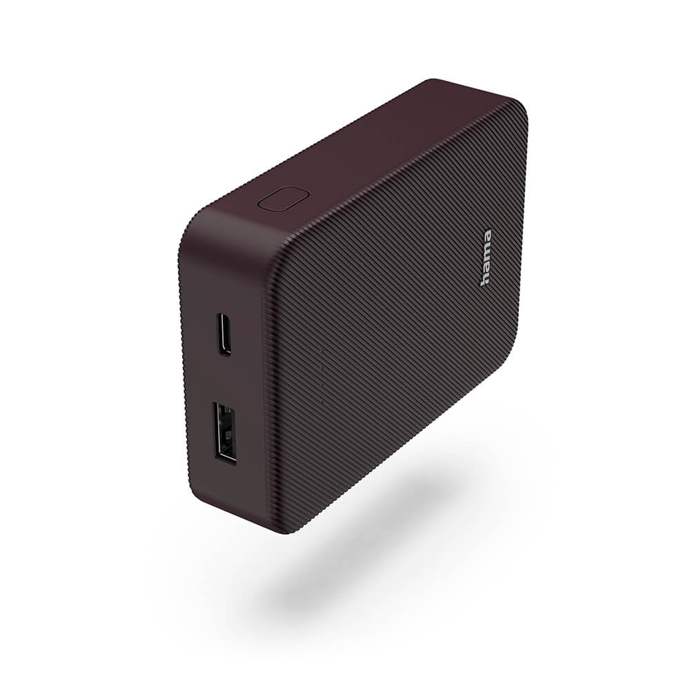 Powerbank 10000mAh USB-C+A Plommon