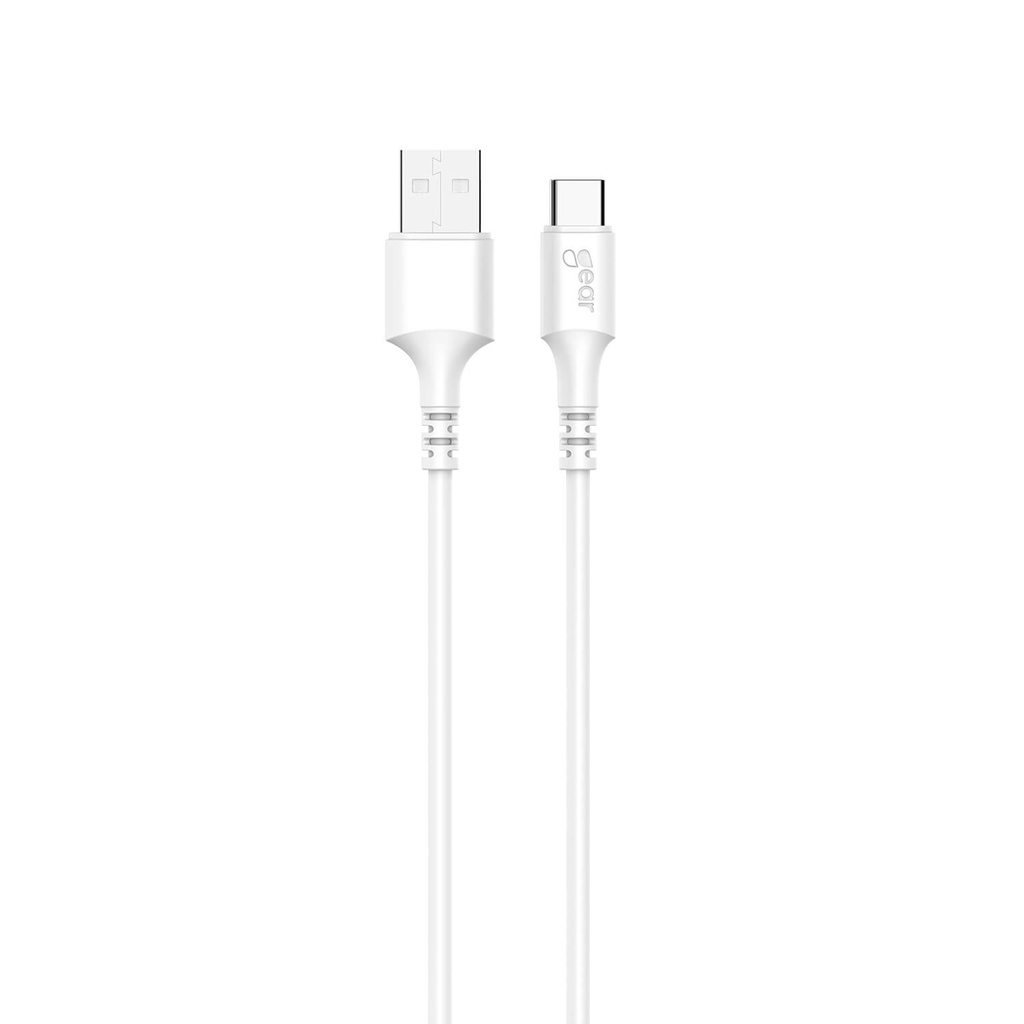 Laddkabel USB-A till USB-C 2.0 2 m vit