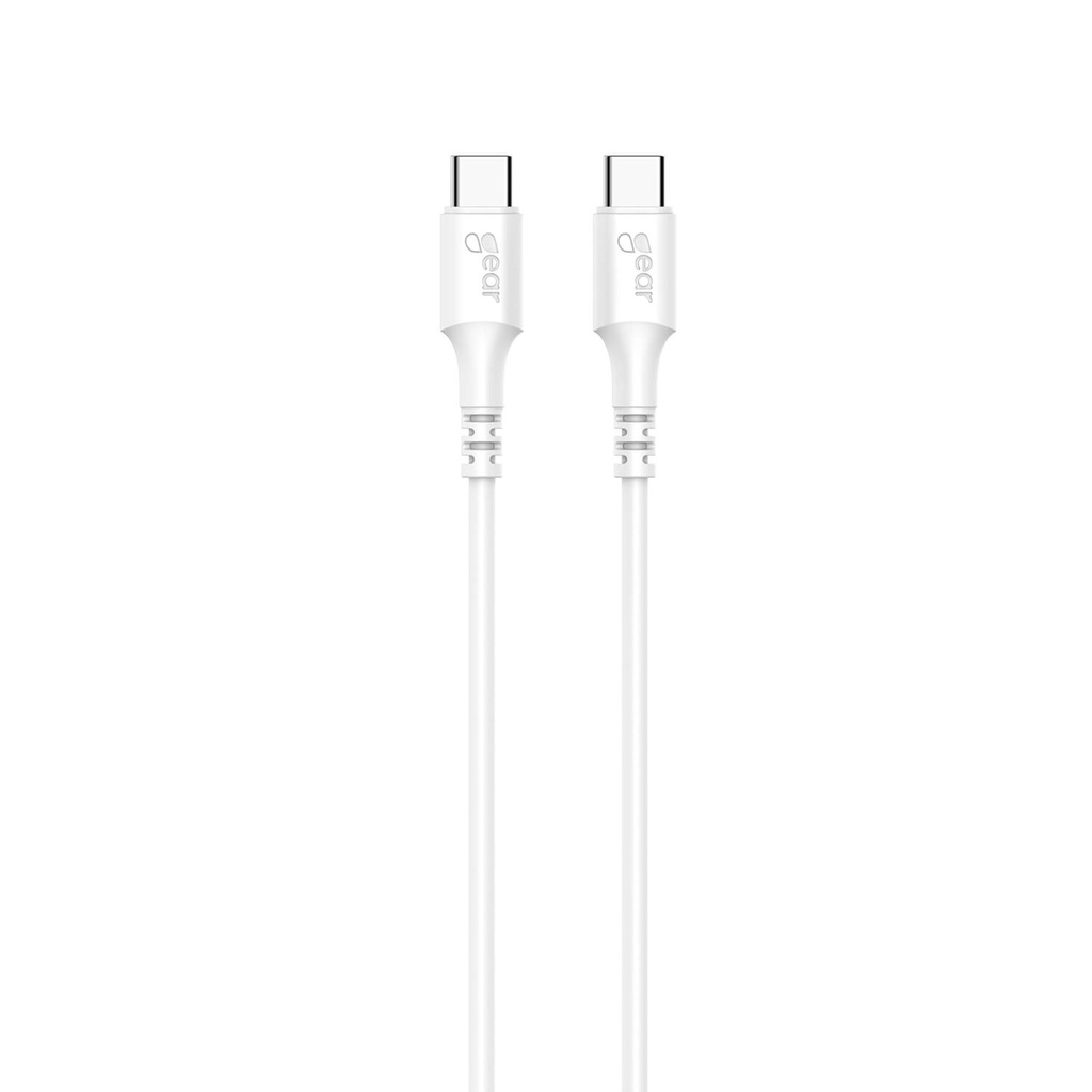 Laddkabel USB-C till USB-C 2.0 2 m vit