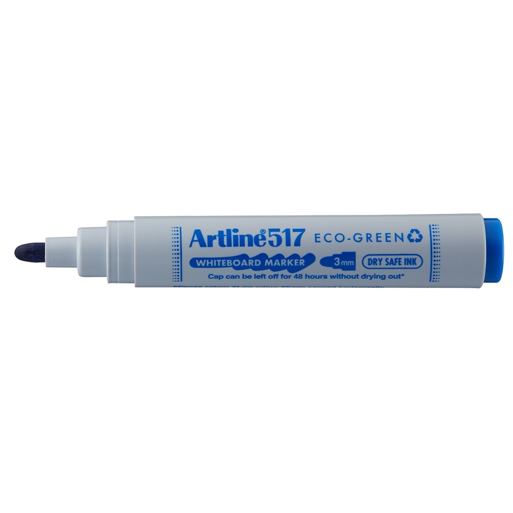 Whiteboardpenna Artline 517 Eco-green rund blå
