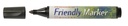 Märkpenna Friendly Marker konisk svart