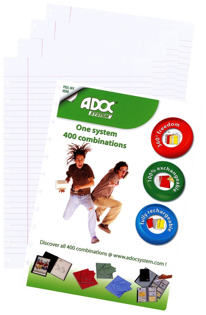 Refill ADOC A6  linjerat