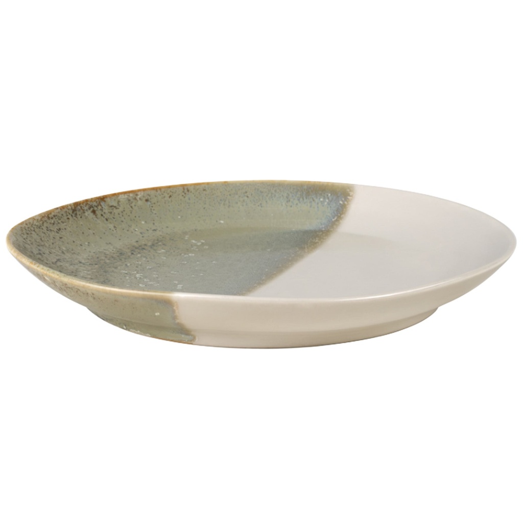 Tallrik flat Soho Verde 22 cm grön/beige