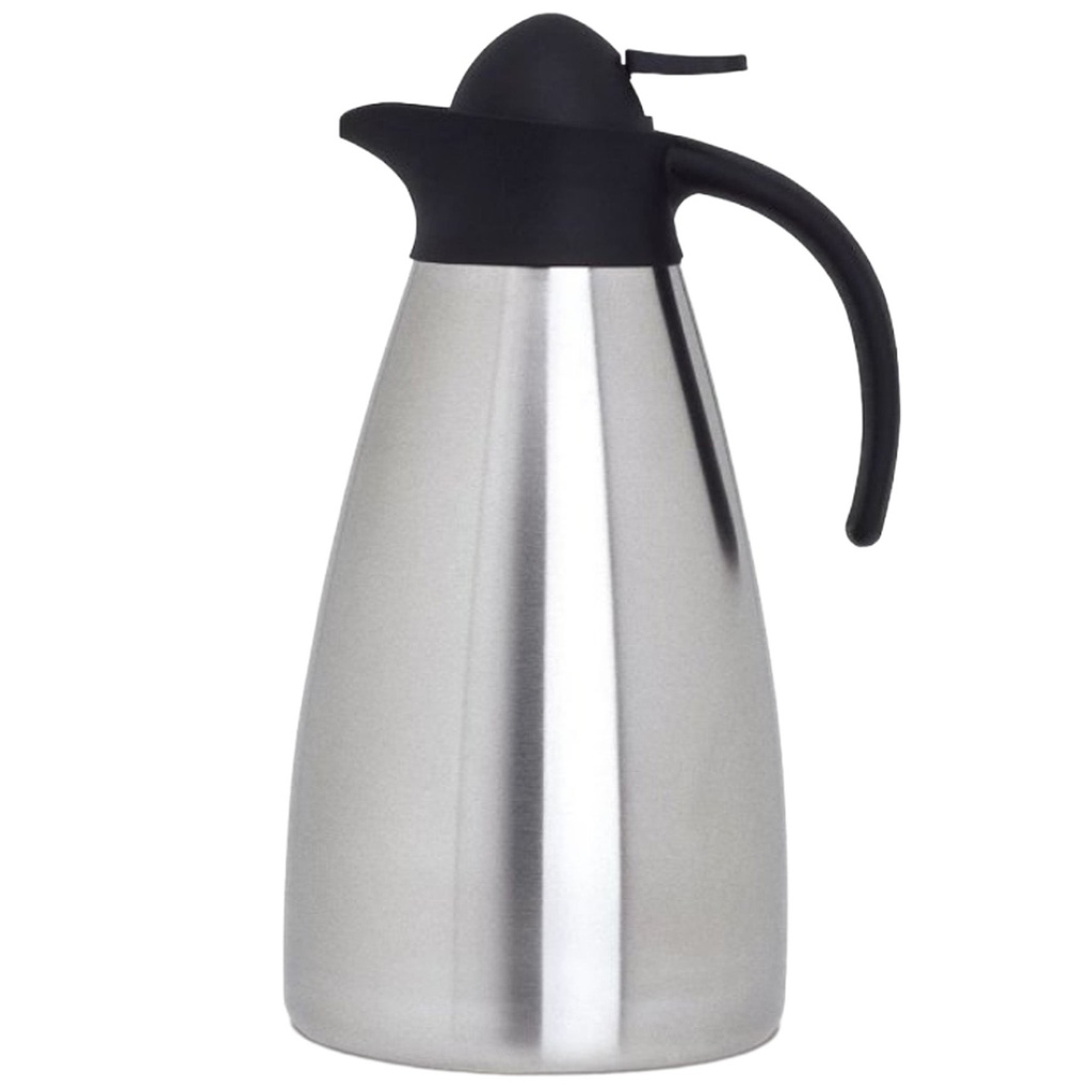 Vakuumtermos rostfri/svart 1 liter