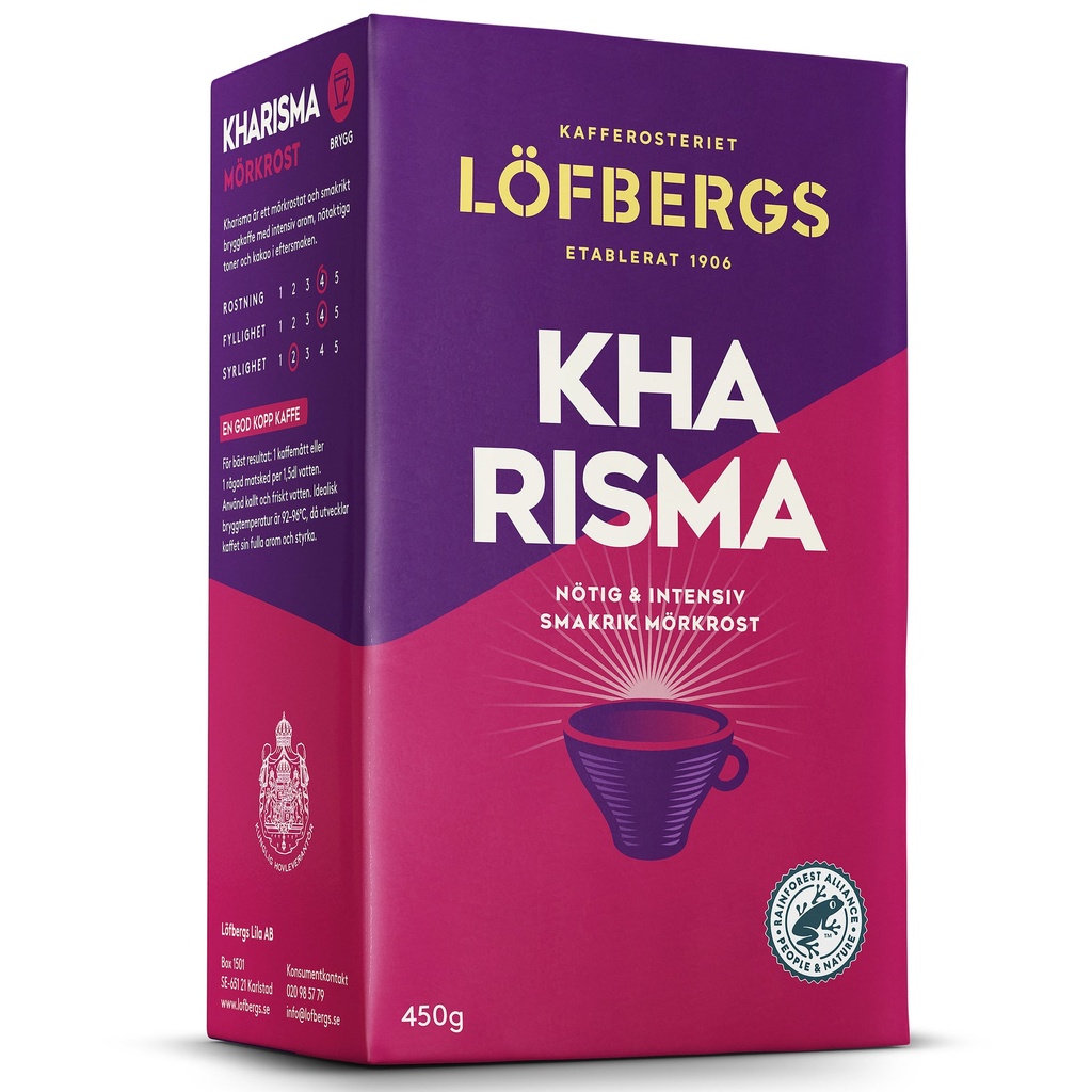 Kaffe Löfbergs Kharisma mörkrost brygg 450 g