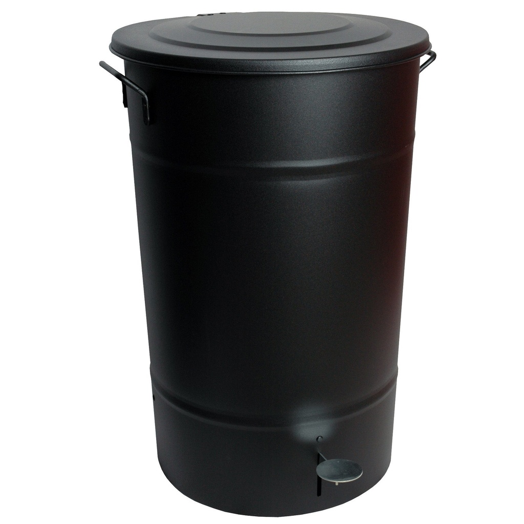 Avfallstunna Greger med lock/pedal 30 liter svart