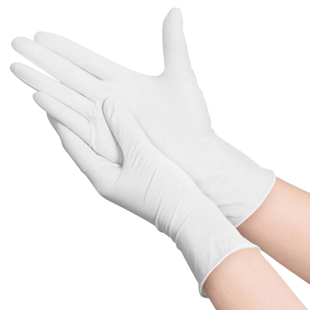 Nitrilhanske Amabilia Pro S 100-pack vit