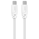 USB-C 2.0 kabel 2 m vit