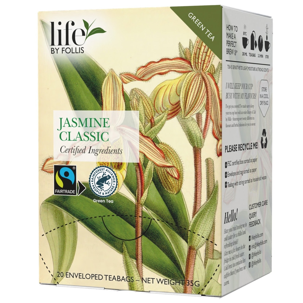 Te Jasmine Classic Life by Follis 20-pack