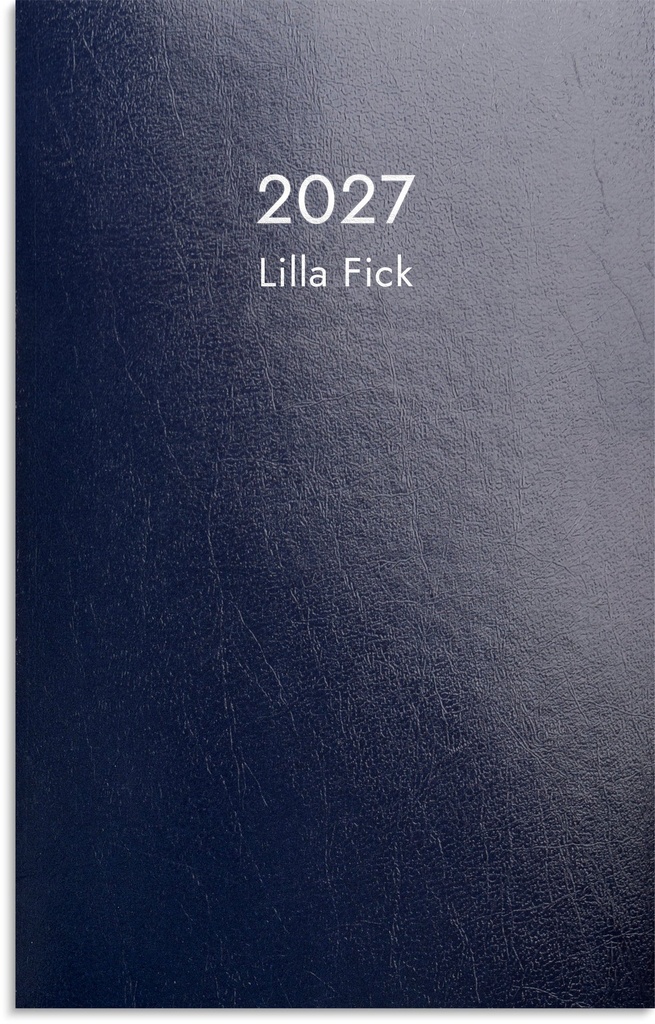 Kalender Lilla Fick 2027 blå kartong Burde