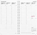 Kalender 2027 Interplano II refill Burde