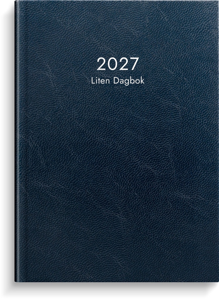 Liten Dagbok 2027 blått konstläder Burde