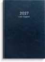 Liten Dagbok 2027 blått konstläder Burde