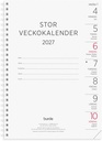 Stor Veckokalender 2027 refill Burde