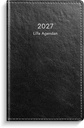 Lilla Agendan 2027 svart konstläder Burde