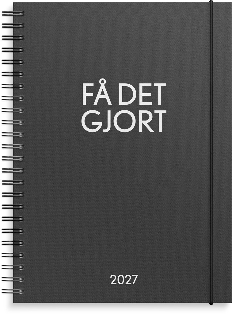 Kalender Få det gjort 2027 svart Burde