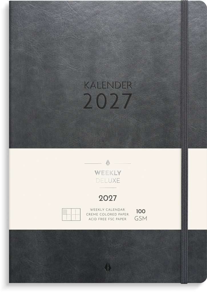 Kalender 2027 Weekly Deluxe Burde