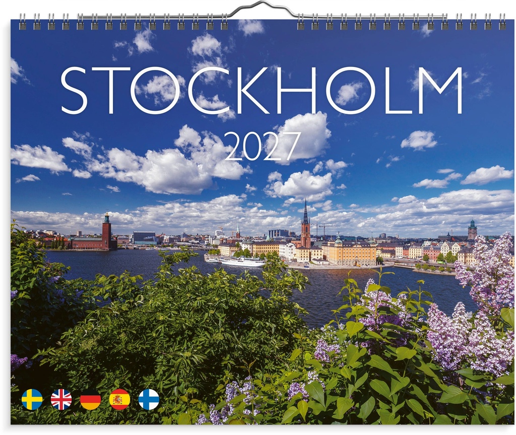 Väggkalender 2027 Stockholm Burde