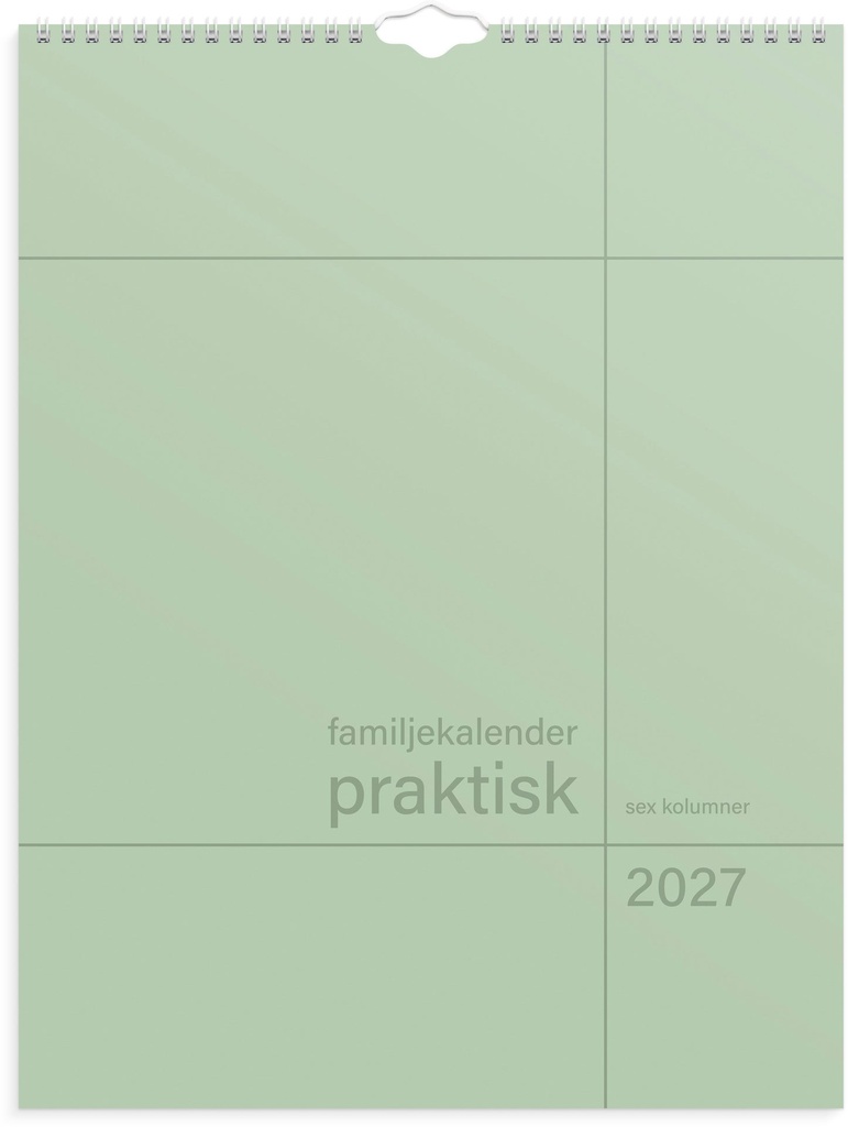 Familjekalender Praktisk 2027 Burde