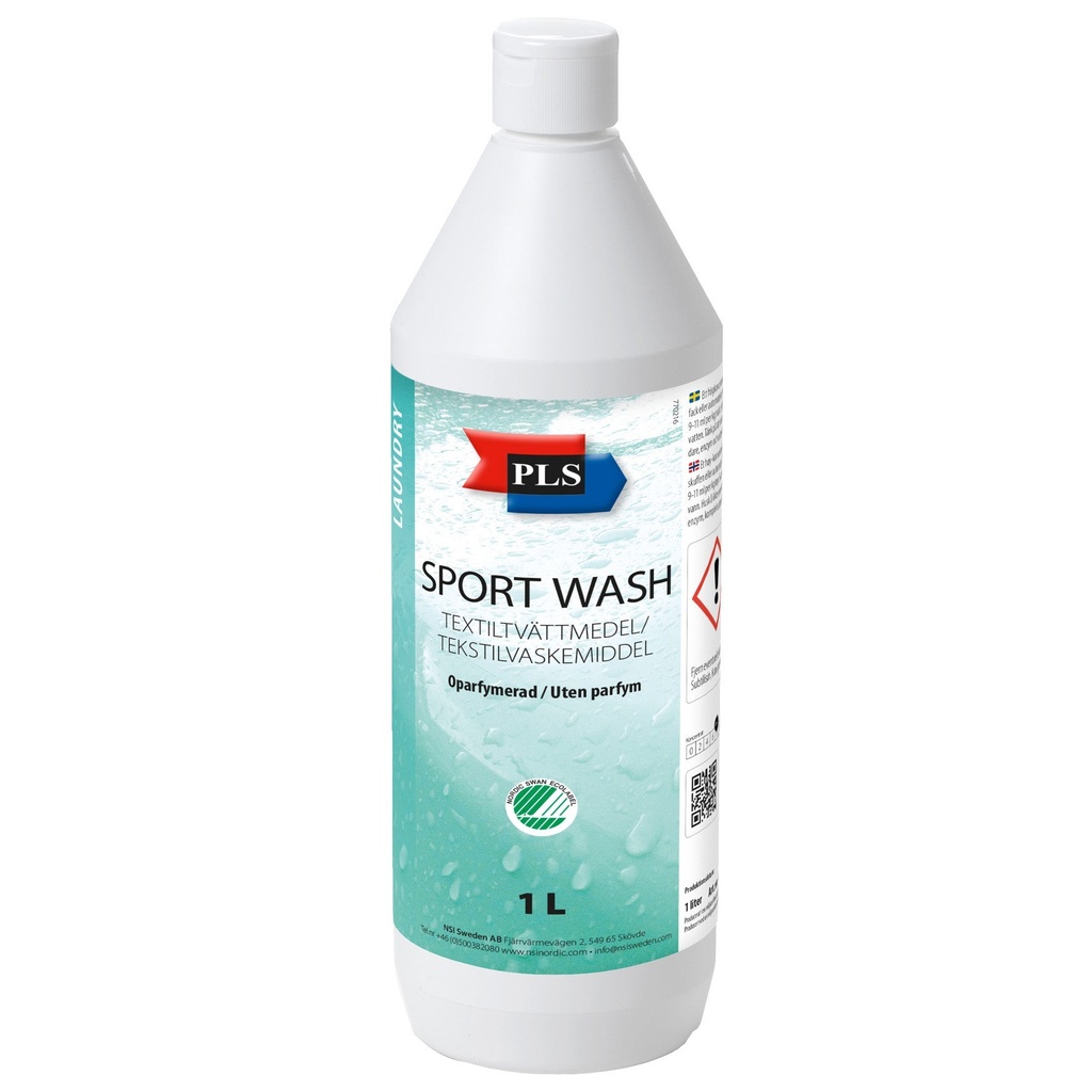 Textiltvättmedel Sport Wash Oparfymerat 1 liter