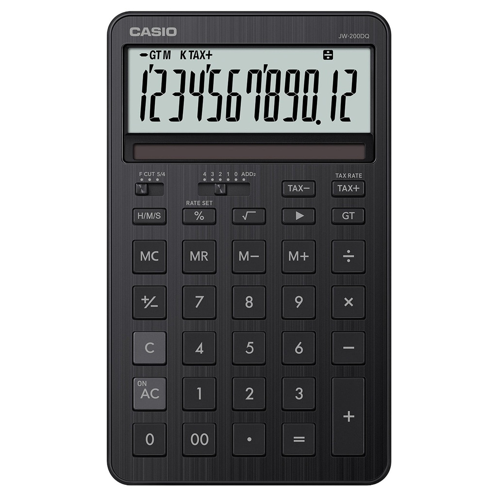 Bordsräknare Casio JW-200DQ svart