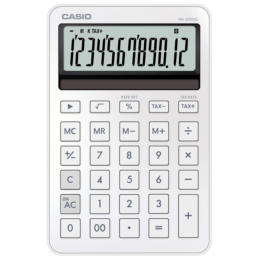 Bordsräknare Casio MS-200DQ vit