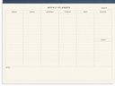 Perforerat block Weekly planner