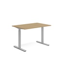 Skrivbord el 120x80 cm Ek/Silver