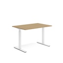 Skrivbord el 120x80 cm Ek/Vit