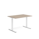 Skrivbord el 120x80 cm Vit ask/Vit
