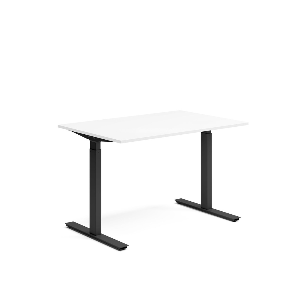 Skrivbord el 120x80 cm Vit/Svart