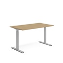 Skrivbord el 140x80 cm Ek/Silver